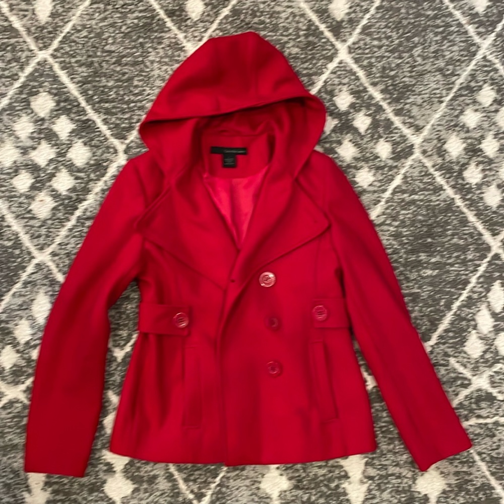 Hooded Calvin Klein Pea Coat